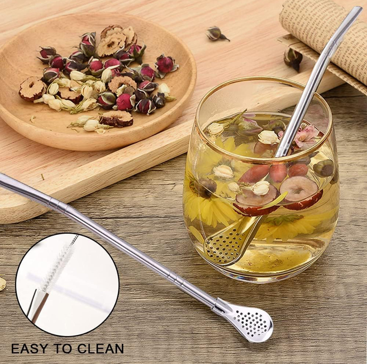 Steel Drinking Tea Straw